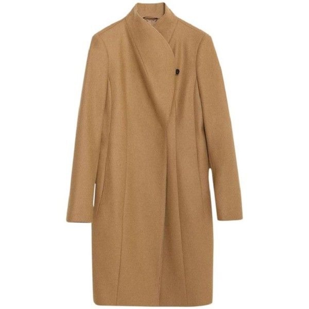 Zara Wool Tan Pea Coat